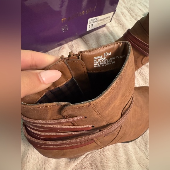 Madden Girl Brown Ankle Booties - Picture 2 of 4